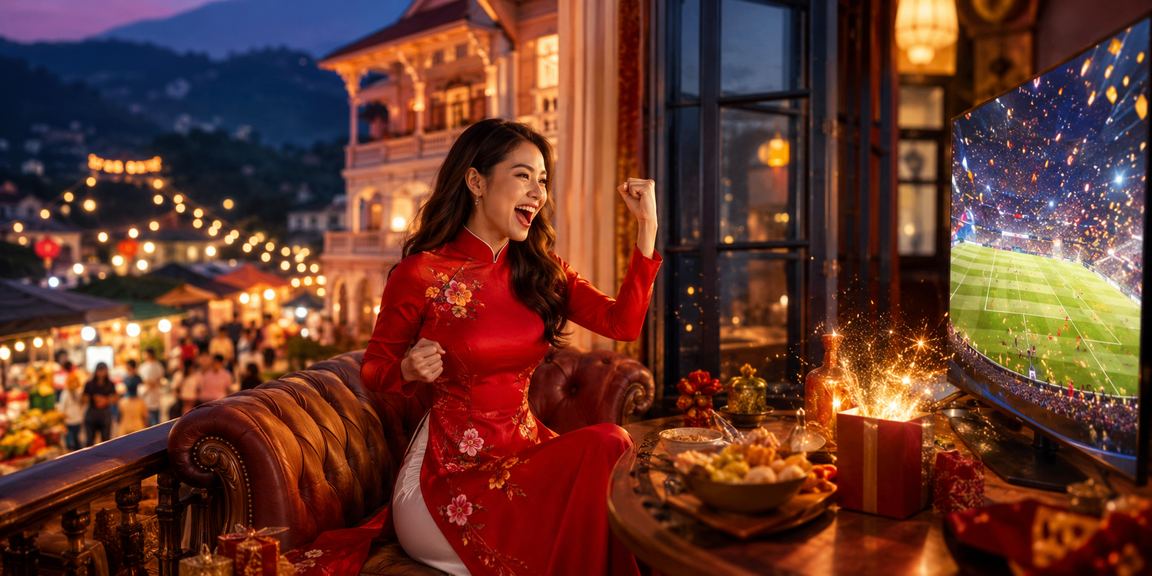 Người dùng trải nghiệm casino trực tuyến tại Đà Lạt với trang phục áo dài truyền thống